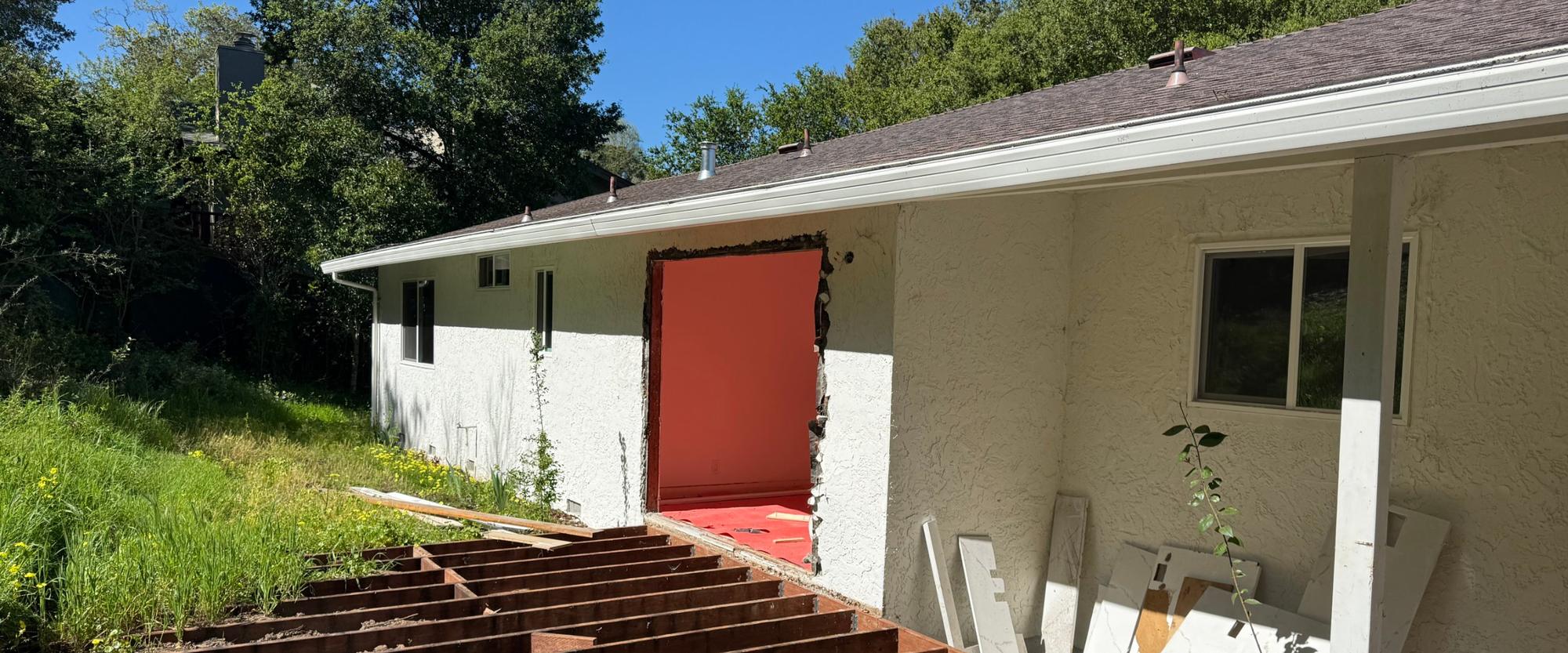 A heavy renovation in progress
